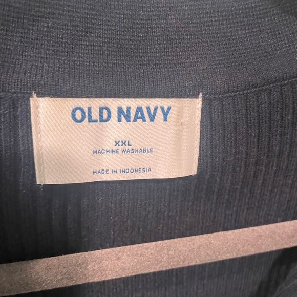 Old Navy Womens Cropped Sweater Vest Navy Stripe Size XXL Staple Preppy Coastal - Picture 3 of 10